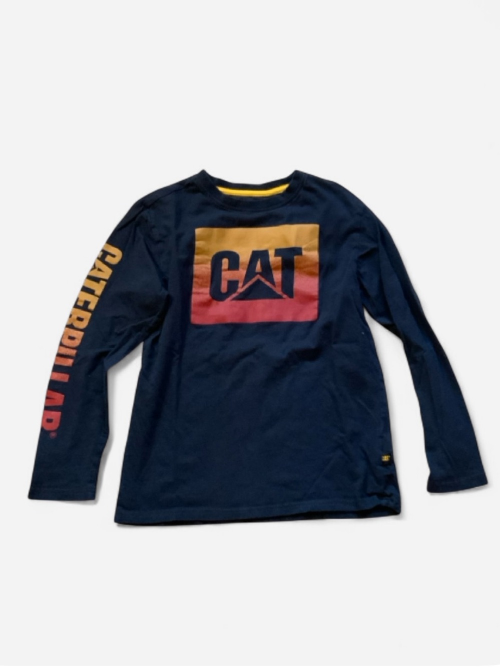CAT LS Graphic Tee Boys Medium 10/12